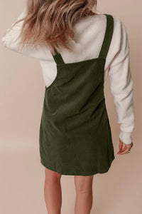 Square Neck Overall Dress