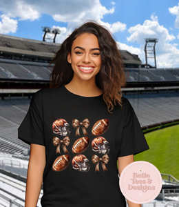 Footballs & Bows Tee