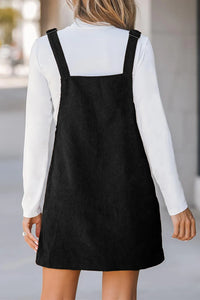 Square Neck Overall Dress