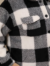 Load image into Gallery viewer, Curvy Pocketed Plaid Jacket
