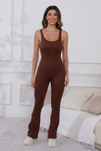 Load image into Gallery viewer, Scoop Neck Wide Strap Active Jumpsuit
