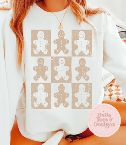 Checkered Ginger Mom & Mini Sweatshirt