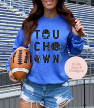 Load image into Gallery viewer, TOUCHDOWN Tee (Black Text) Sweatshirt
