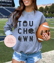 Load image into Gallery viewer, TOUCHDOWN Tee (Black Text) Sweatshirt
