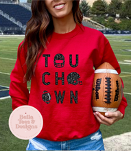 Load image into Gallery viewer, TOUCHDOWN Tee (Black Text) Sweatshirt
