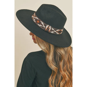 Tribal Band Panama Hat