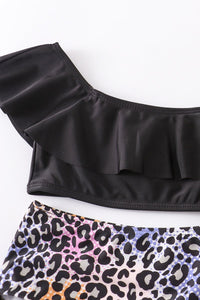 Pastel Leopard 2pc Mom & Mini Swimsuit