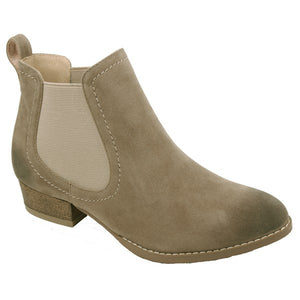 Burnished Suede with Elastic Booties
