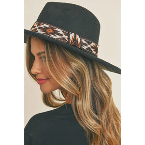 Tribal Band Panama Hat