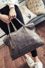 Load image into Gallery viewer, Gray Vintage Studded Handbag
