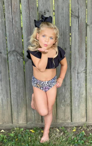 Pastel Leopard 2pc Mom & Mini Swimsuit