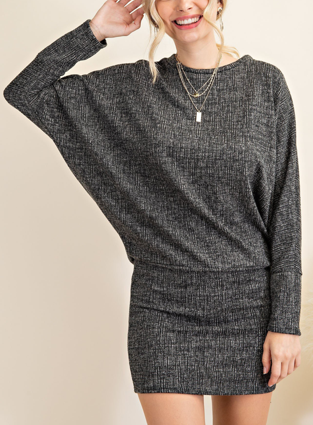 Dolman Sleeve Sweater Dress