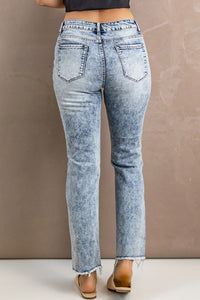Lexi Acid Wash Distressed Jeans