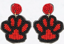 Load image into Gallery viewer, Paw Print Bead Earrings
