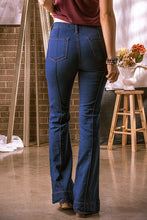 Load image into Gallery viewer, Willow Blue Stitching Flare Jeans
