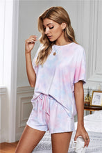 Load image into Gallery viewer, Tie Dye Short Sleeve Lounge set
