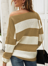 Load image into Gallery viewer, Khaki Striped Sweater
