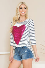 Load image into Gallery viewer, Lovely Heart Sequin Top
