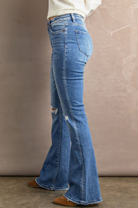 Lily Distressed Bootcut Jeans